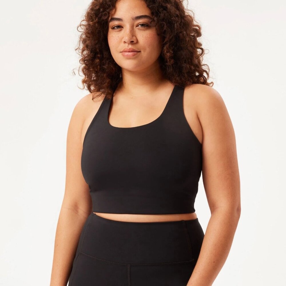 Girlfriend Collective Paloma Racerback Sports Bra XS Black